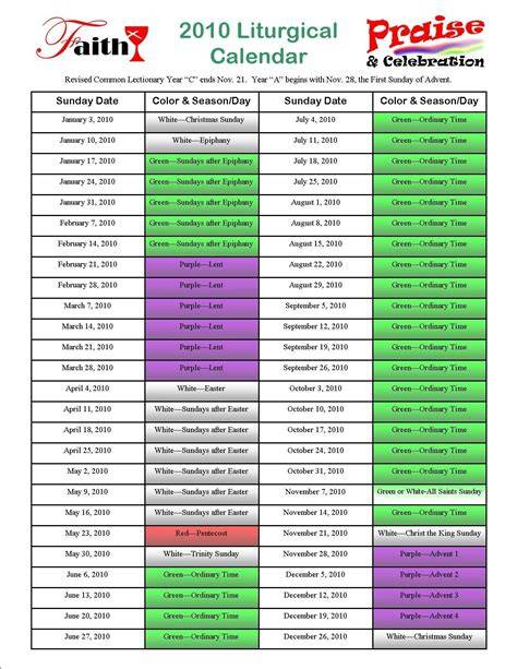 Global Methodist Liturgical Calendar 2024