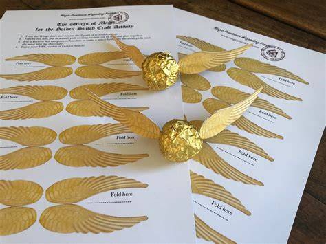 Golden Snitch Wing Printable