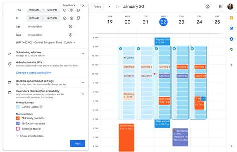 Google Calendar Availability