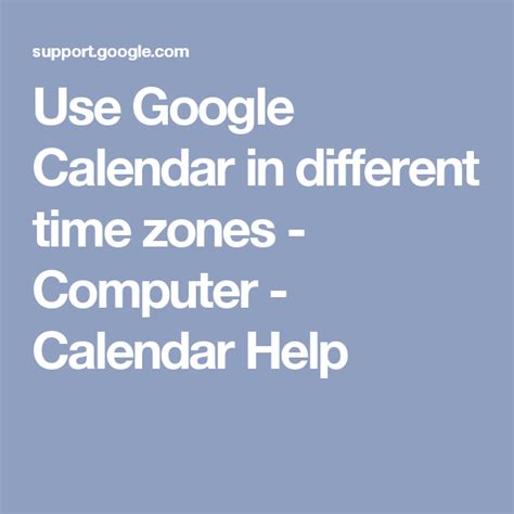 Google Calendar Shows Wrong Time Zone