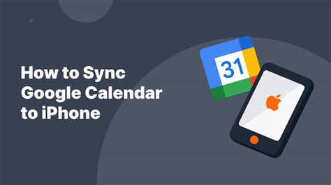 Google Sync Calendar With Iphone