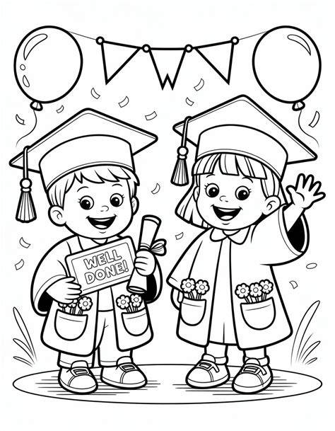 Graduation Coloring Sheets