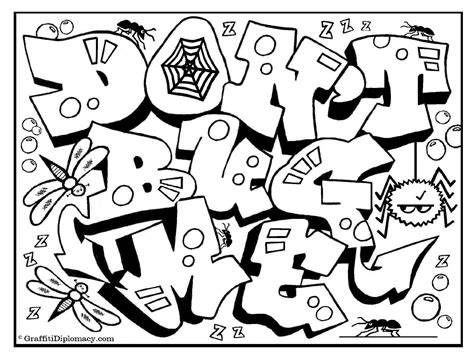 Graffiti Coloring Pages Printable