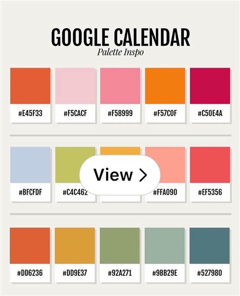 colour code google calendar