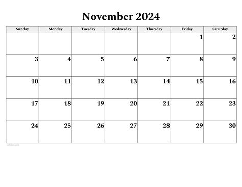 november 2024 calendar printable