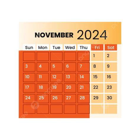 november calendar 2024