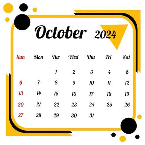 october calendar 2024