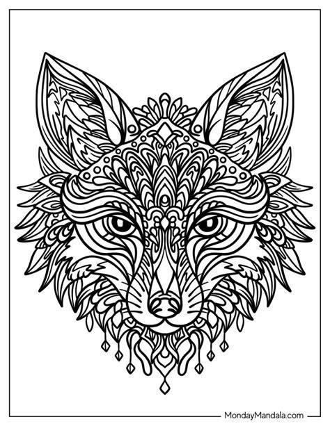 animal mandala coloring pages
