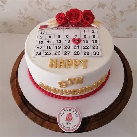 calendar cake for birthday