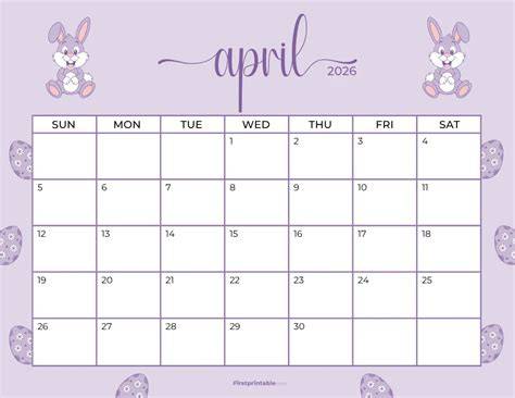calendar for april 2025