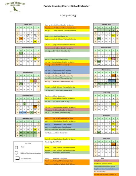 cero charter school calendar