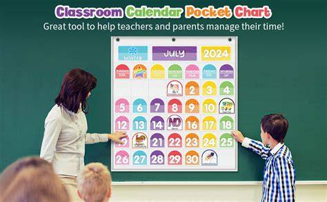 classroom calendar pocket chart