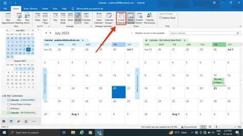 how to add calendar to outlook