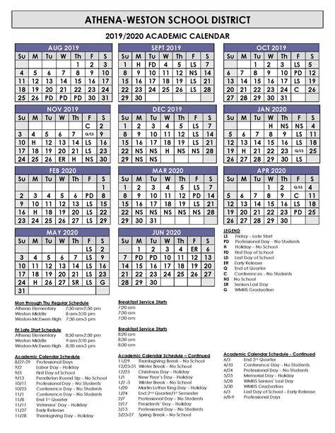 hunter academic calendar