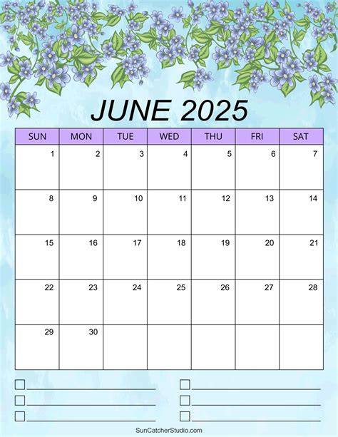 june 2025 calendar printable