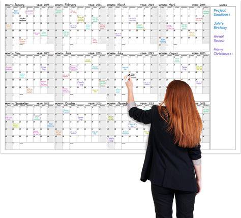 large whiteboard calendar
