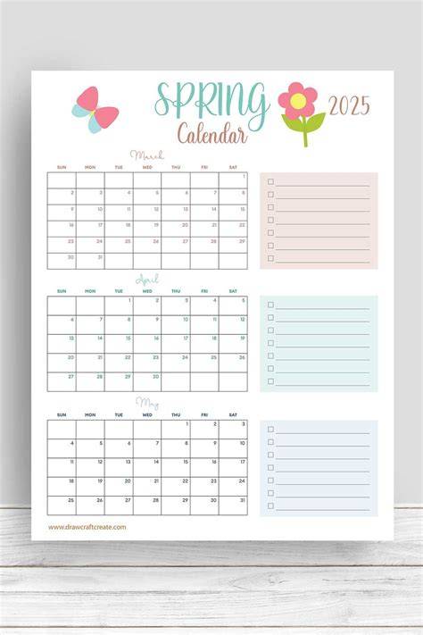 spring 2025 calendar