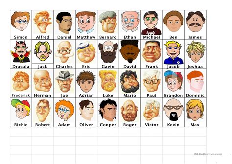 Guess Who Cards Printable