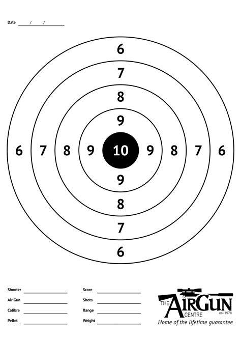 Gun Targets Printable