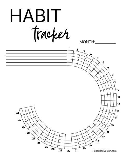 Habit Tracker Printable
