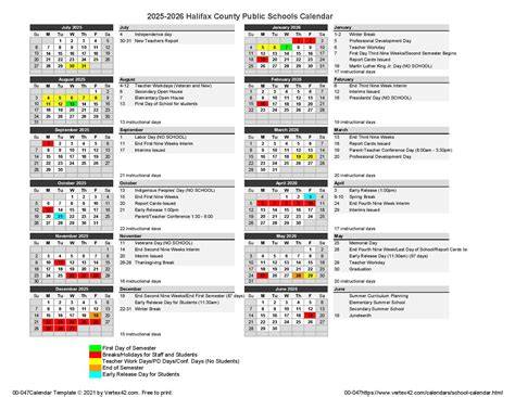 Halifax County Public Schools Calendar