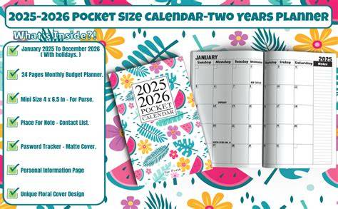 Hallmark Pocket Calendar 2025