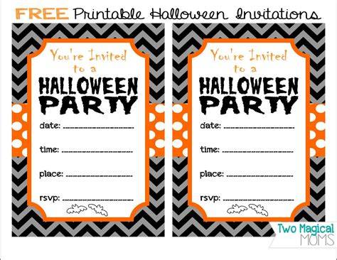 Halloween Birthday Invites Printable