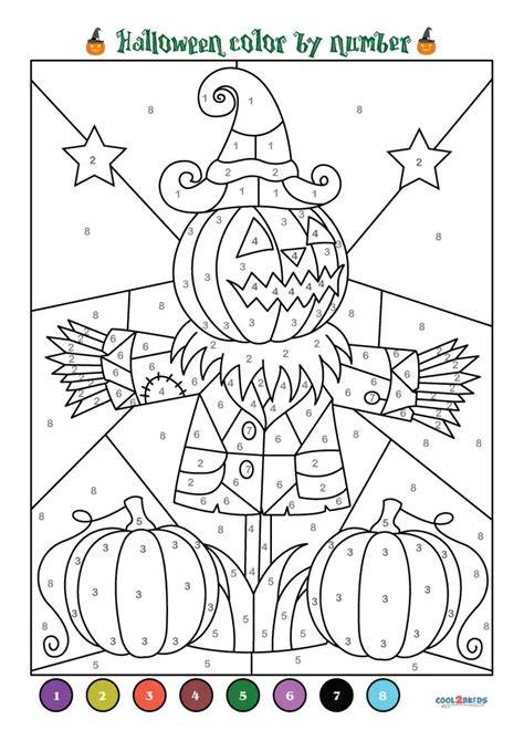 Halloween Color By Number For Adults