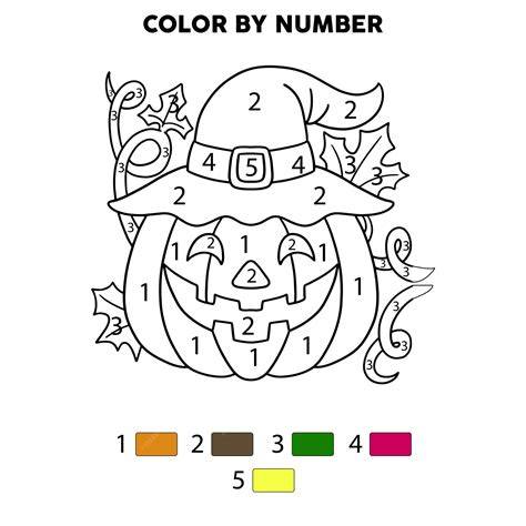 Halloween Color By Number Pages