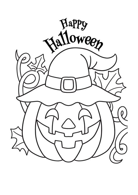 Halloween Color Pages Free Printable
