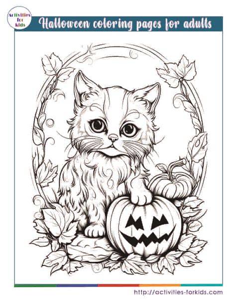 Halloween Coloring Pages For Adults
