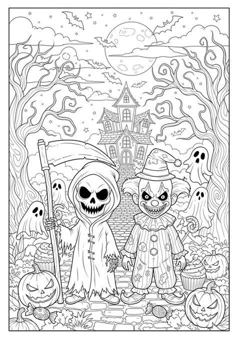 Halloween Coloring Pages That Are Scary