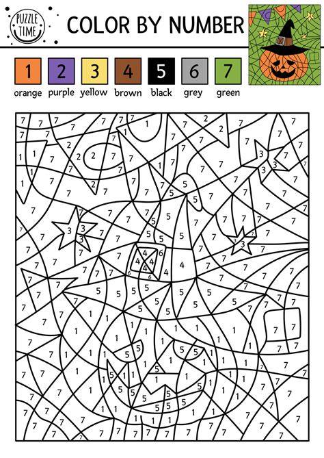 Halloween Coloring Pages With Numbers
