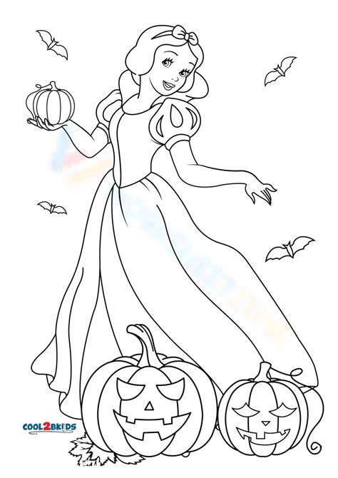 Halloween Disney Princess Coloring Pages