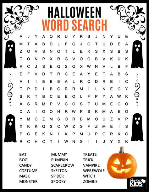 Halloween Find A Word Free Printable