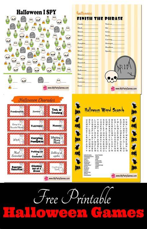 Halloween Games Free Printable