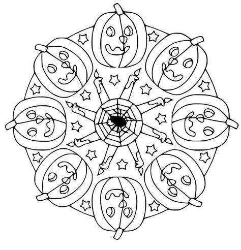 Halloween Mandala Coloring