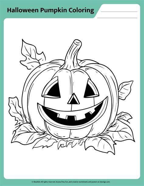 Halloween Pumpkin Coloring Sheets