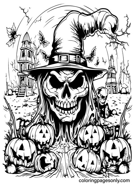 Halloween Scary Coloring