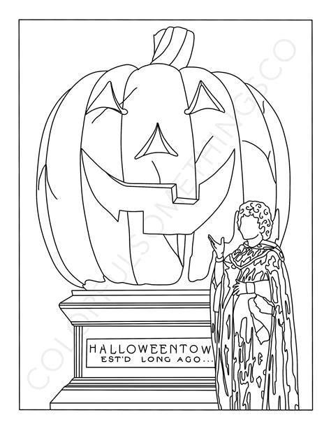Halloween Town Coloring Pages