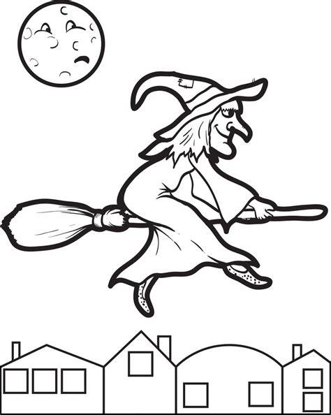 Halloween Witch Pictures To Color