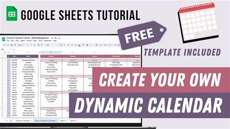 calendar template for google sheets