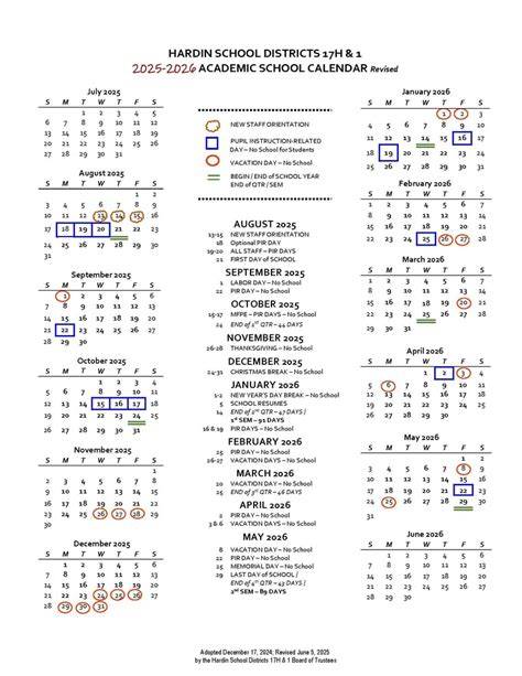 hardin county schools calendar