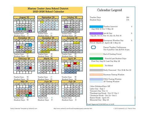 marion schools calendar