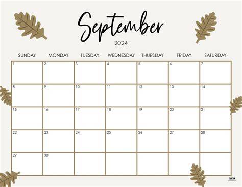 september 2024 calendar