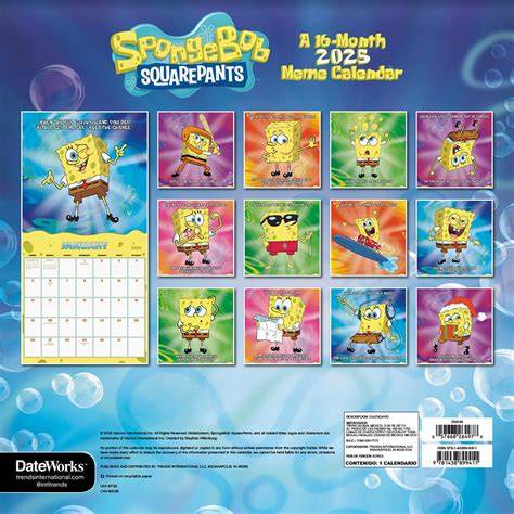 spongebob squarepants calendar
