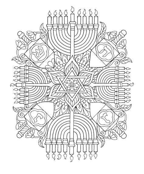 Hanukkah Menorah Coloring Sheets