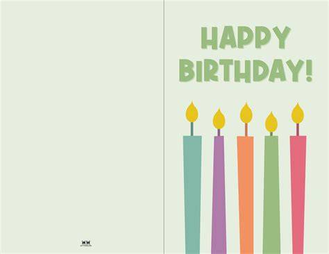 Happy B Day Cards Printable