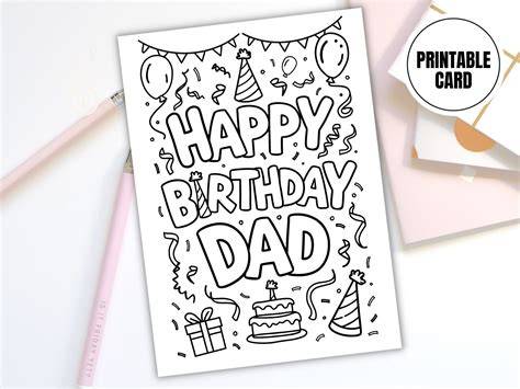 Happy Birthday Daddy Card Printable