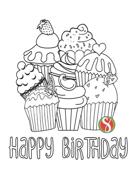 Happy Birthday Print Out Coloring Pages